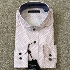 Greyson Men's Pink Woodward Dances with the Wolves Patterned Shirt